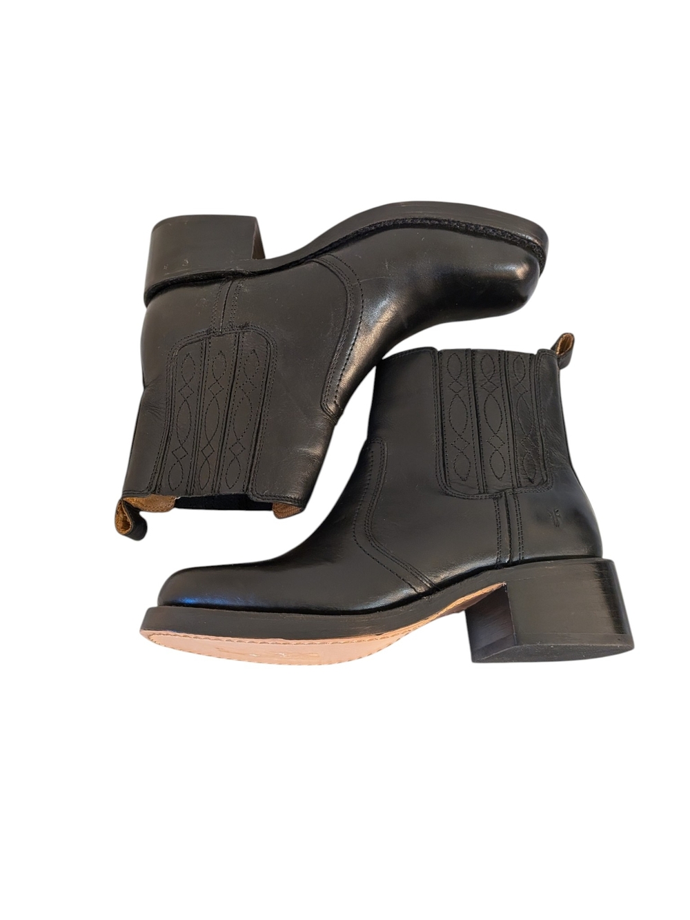 FRYE Campus Platform Chelsea Black Boot...Size 8 - Picture 7 of 10